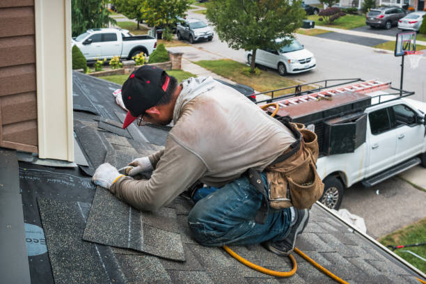 Professional Roof Installation technician working in Solsville, NY